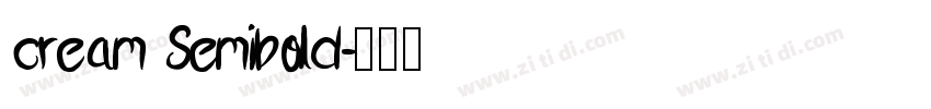 cream Semibold字体转换